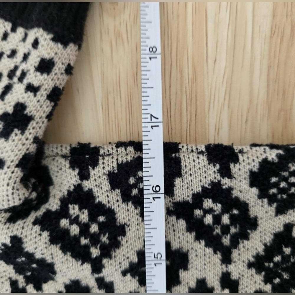 Anthropologie Elinore Short Sleeve Animal Print Wool Blend Sweater Size Small - Picture 8 of 13